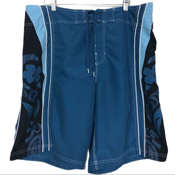 Speedo Blue Swim Trunks - Picture 1 of 8